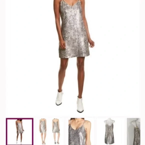 cupcakes and cashmere sequin dress Cupcakes & Cashmere Dresses | Cupcakes & Cashmere Candice Snakeskin Sequin Mini Dress S | Color: Gold/Silver | Size: S